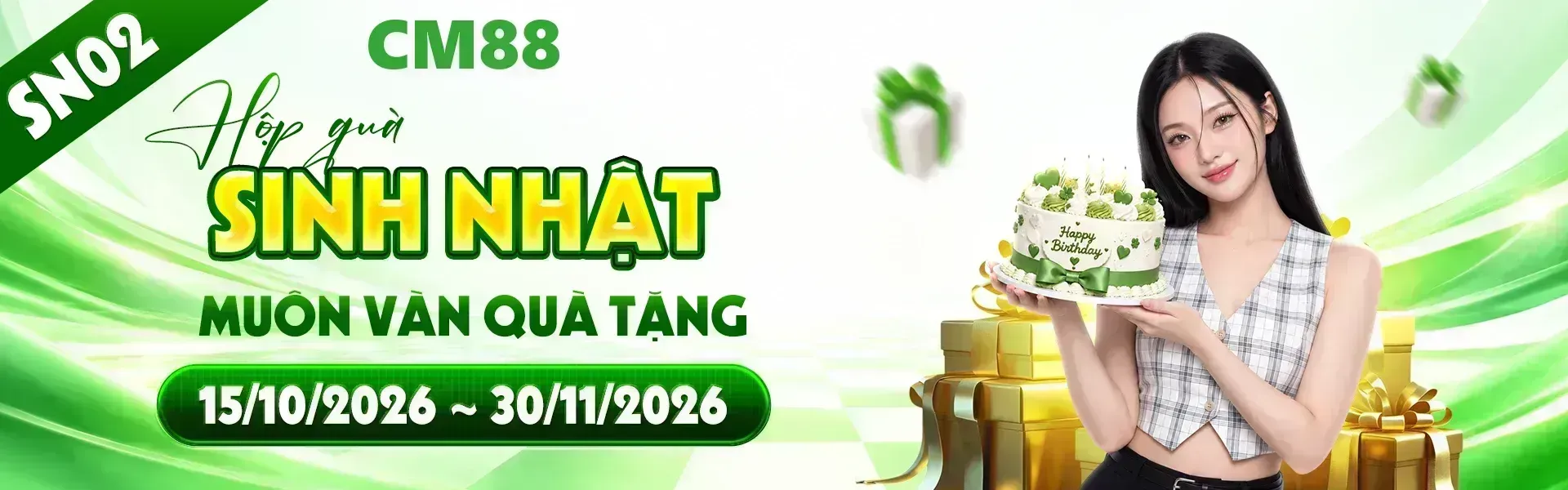 Phiên bản 2: CM88 – Không gian trò chơi trực tuyến hấp dẫn năm 2026, ưu đãi nạp đầu 100%, tham gia nhận +68K trải nghiệm nhiều sảnh game đặc sắc, an toàn dữ liệu, giao dịch tiện lợi.
